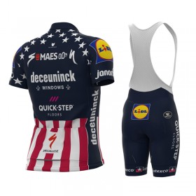 Set Kurzarmtrikot + Trägerhose 2021 Deceuninck-Quick-Step N004